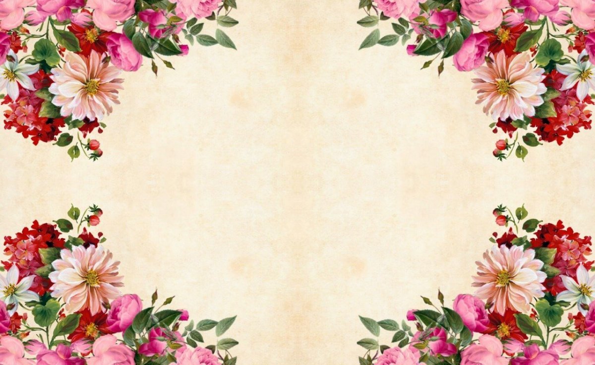 Винтажный фон с цветами