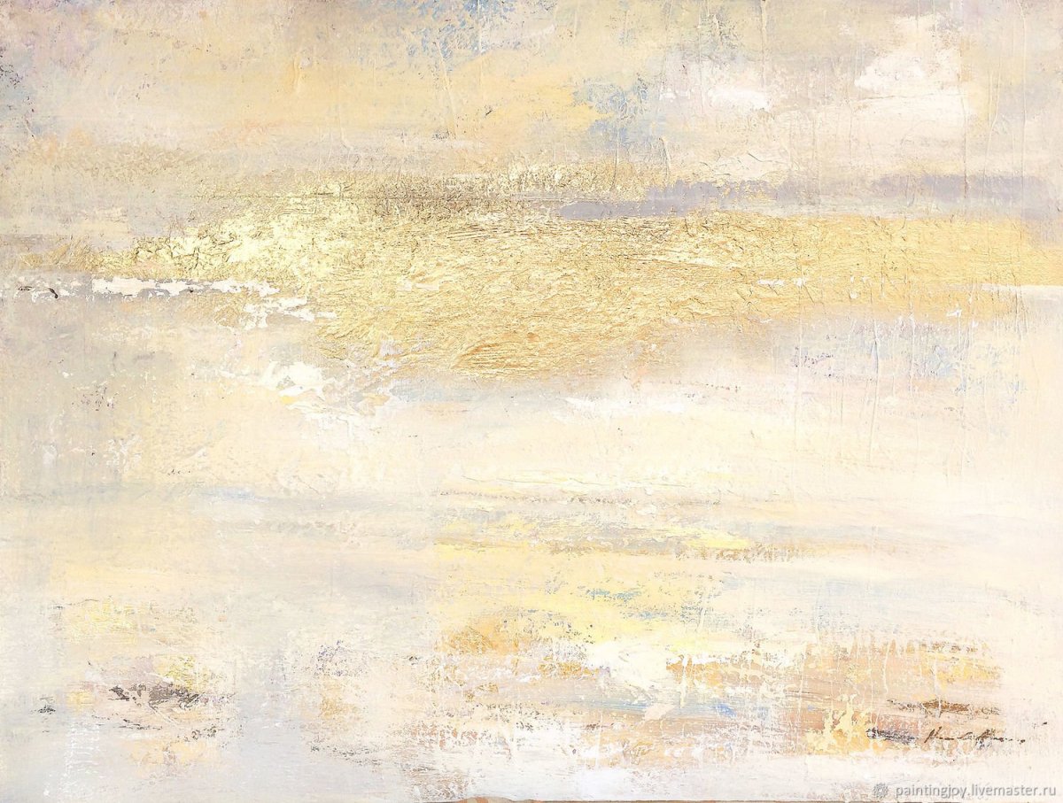 Абстракция в светлых тонах живопись