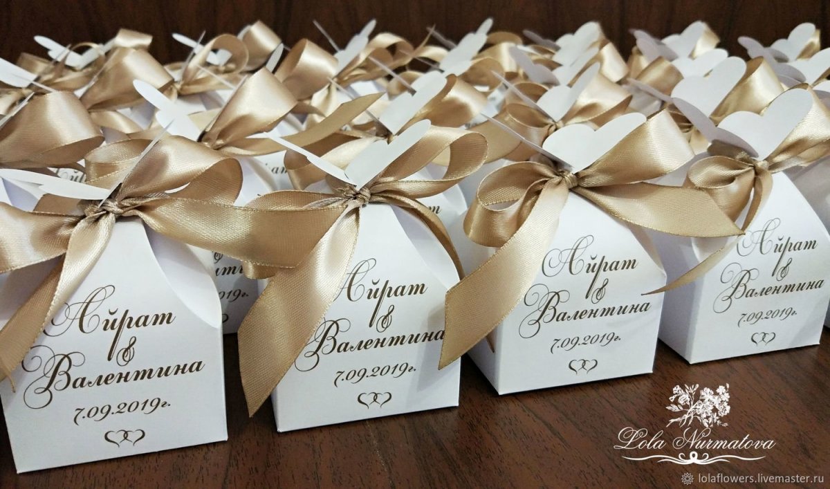 Пожелания от деток в бонбоньерки