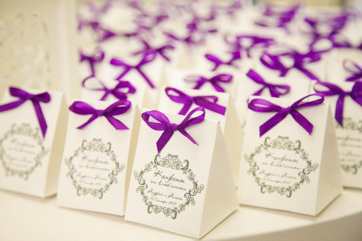 Коробочки на свадьбу для гостей