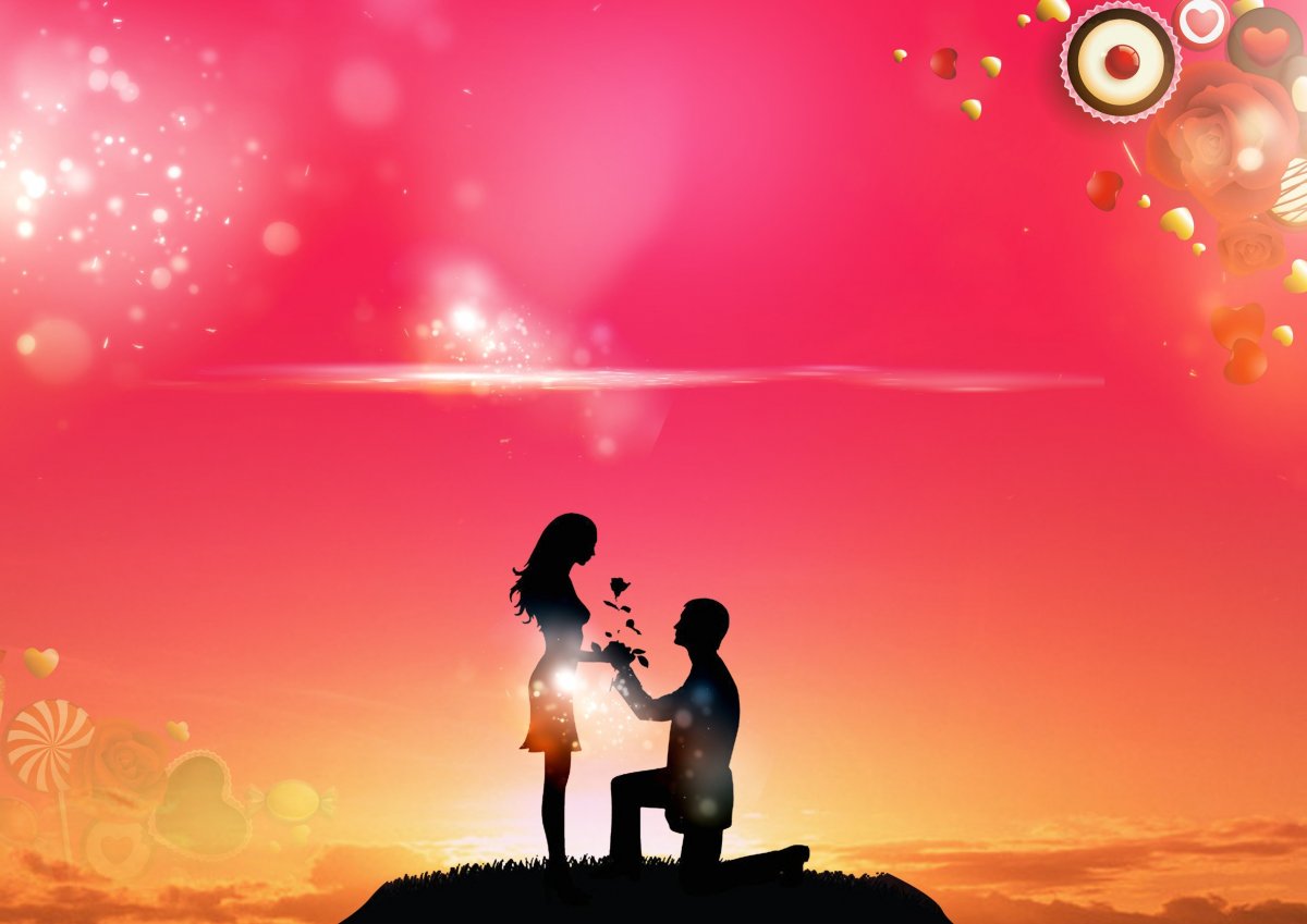 Романтический фон