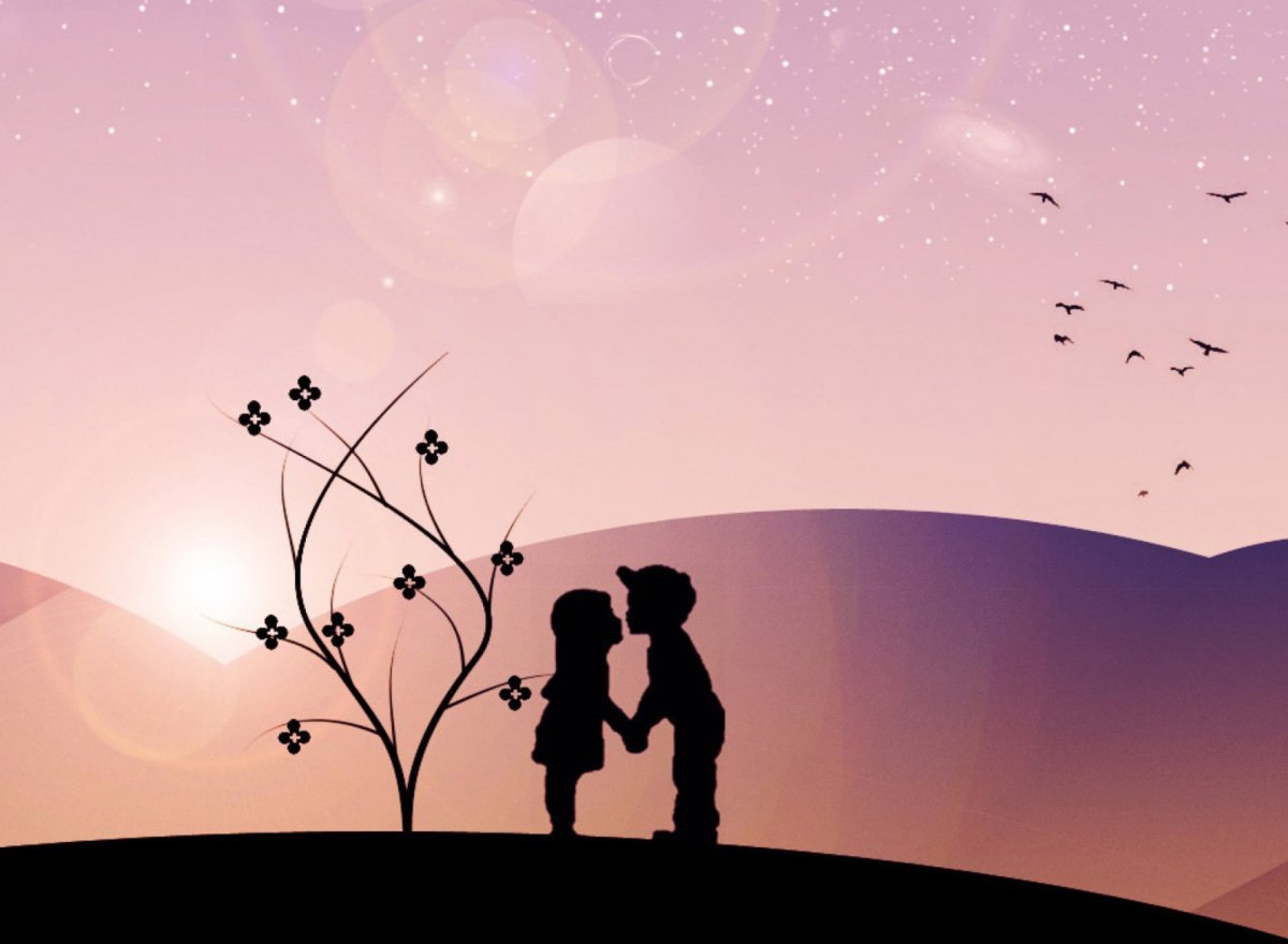 Романтический фон для рисунка