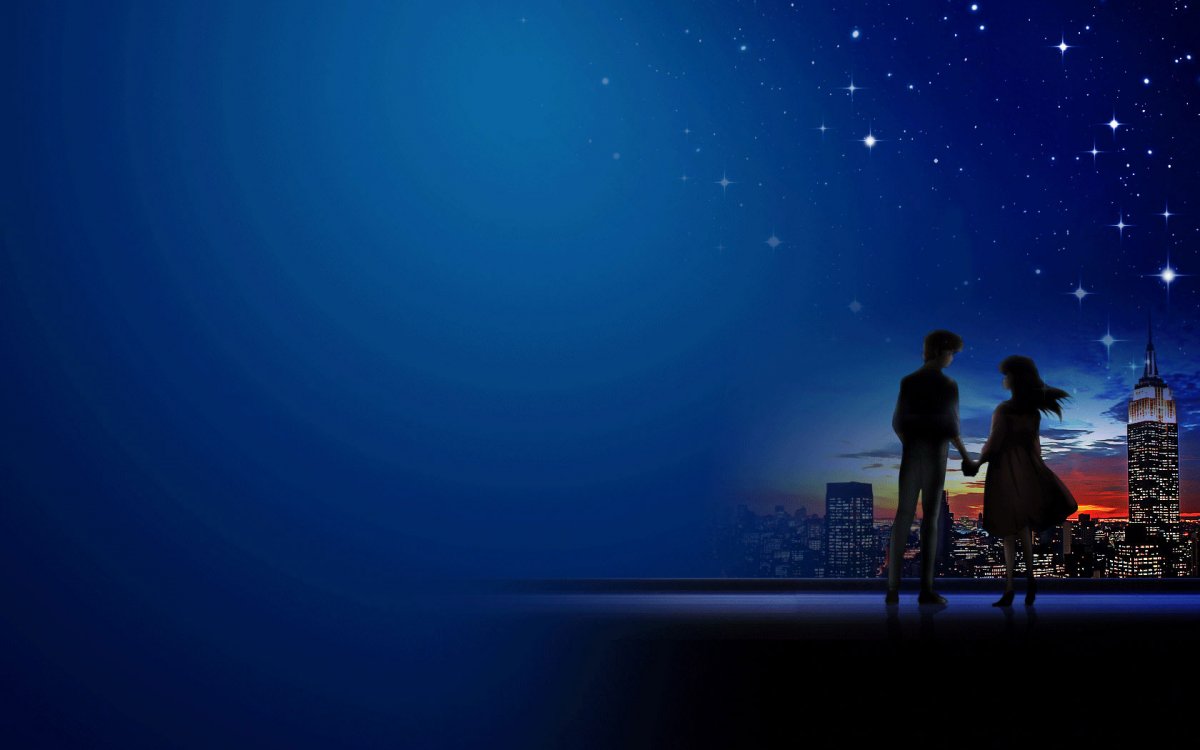 Ночной романтический фон