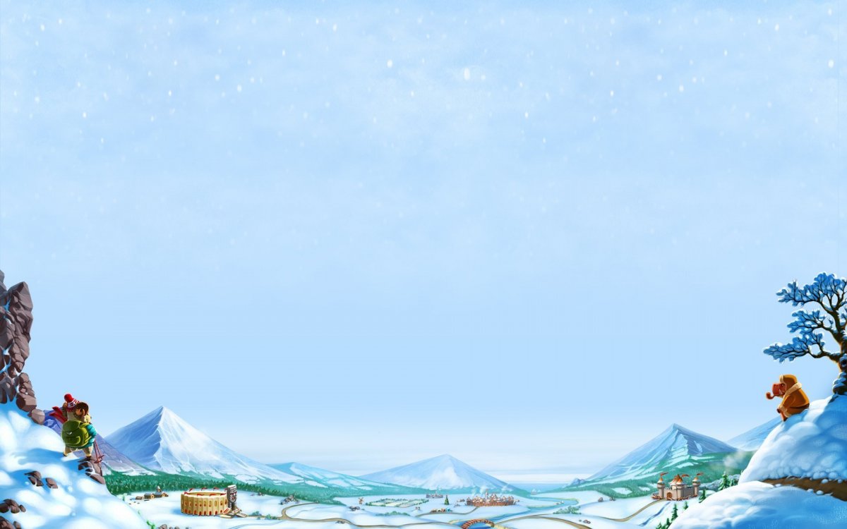 Зимний фон для презентации для детей