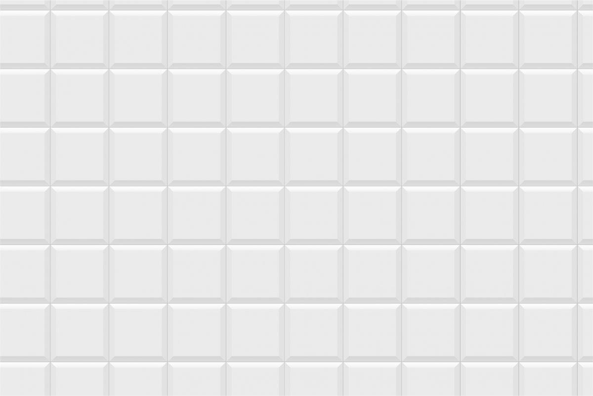 Белая плитка на стене