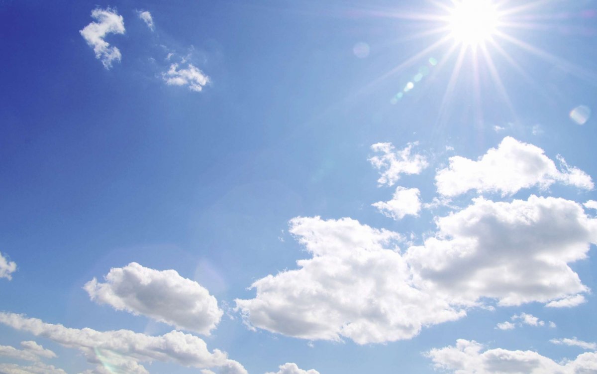 Летнее небо с облаками