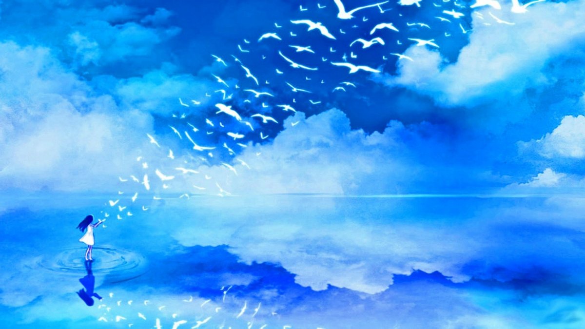 Голубое небо аниме