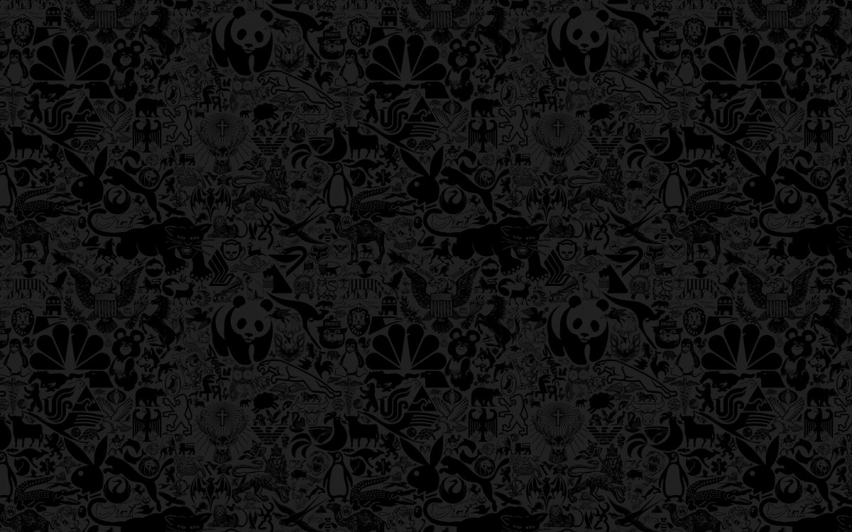 Красивые узоры на черном фоне