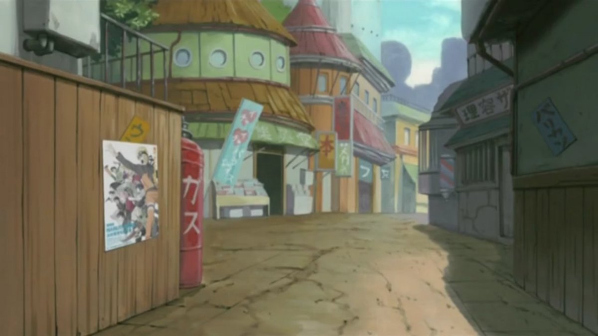 Наруто Коноха улицы