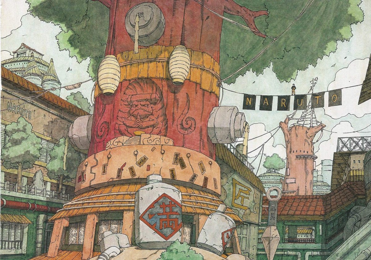 Наруто город Коноха