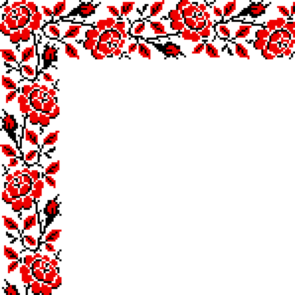 Белорусский орнамент зеленый