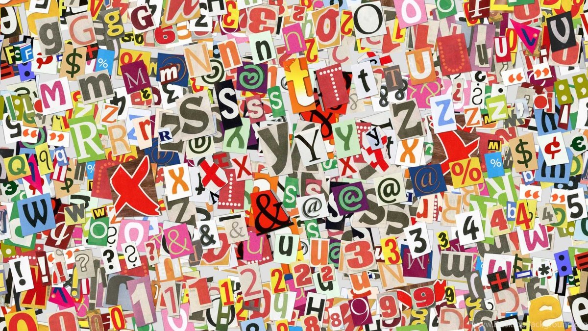 Фон из букв русского алфавита