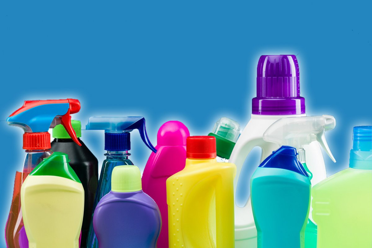 Фон для бытовой химии чистый