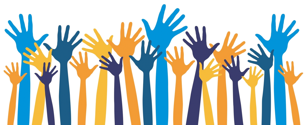 Волонтер на прозрачном фоне