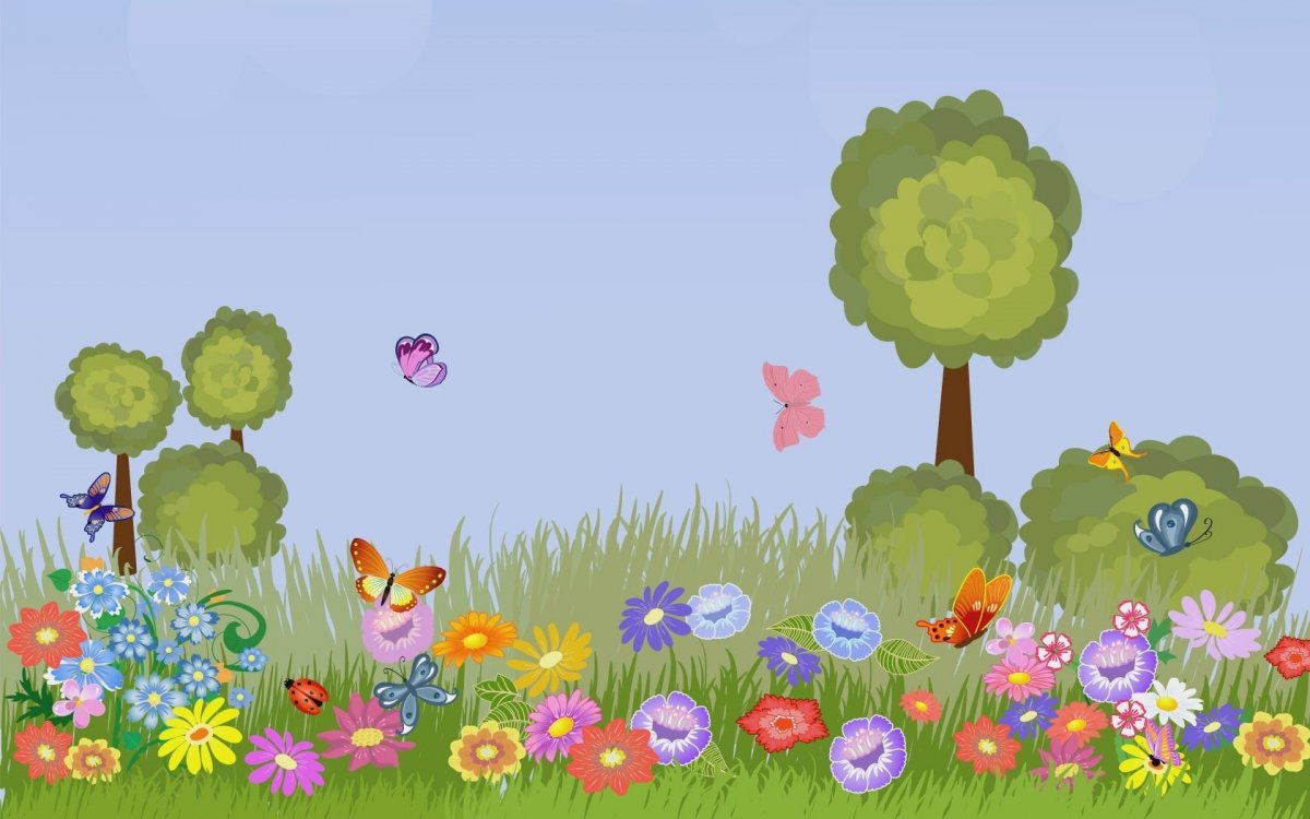 Полянка с цветочками