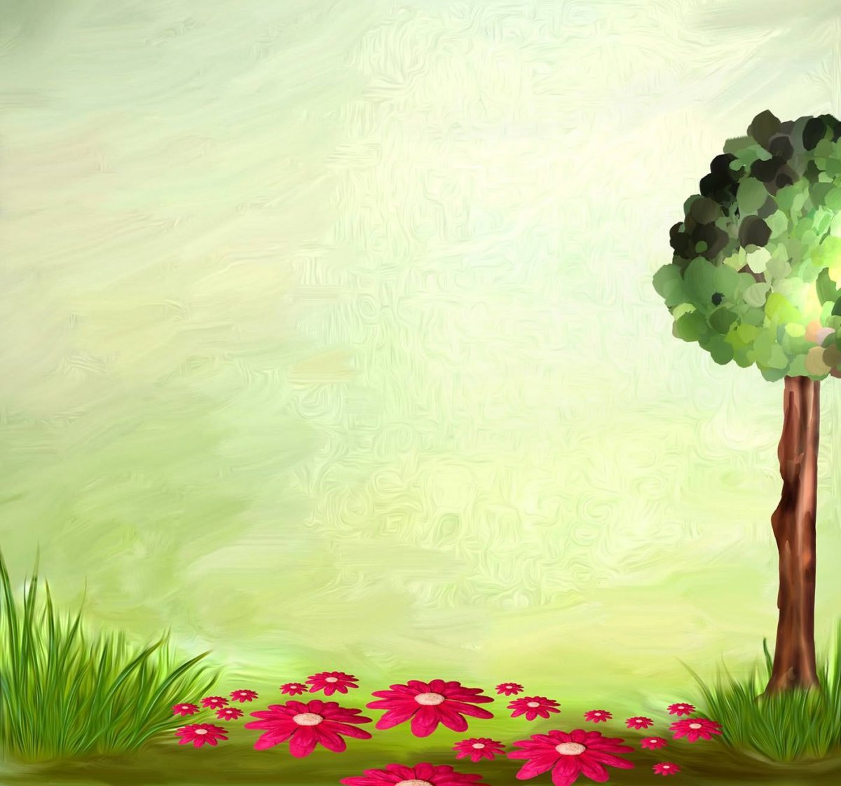 Детский фон Сказочная Поляна