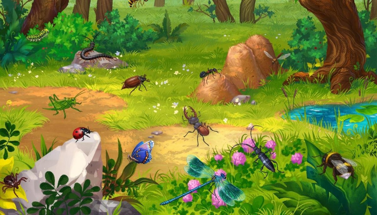 Полянка в лесу для детей