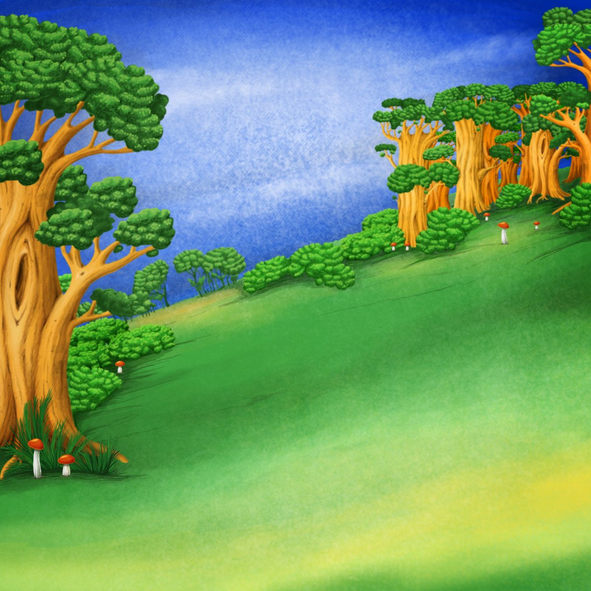 Сказочная Полянка в лесу