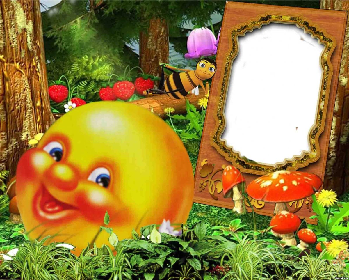 Рамка детская с колобком