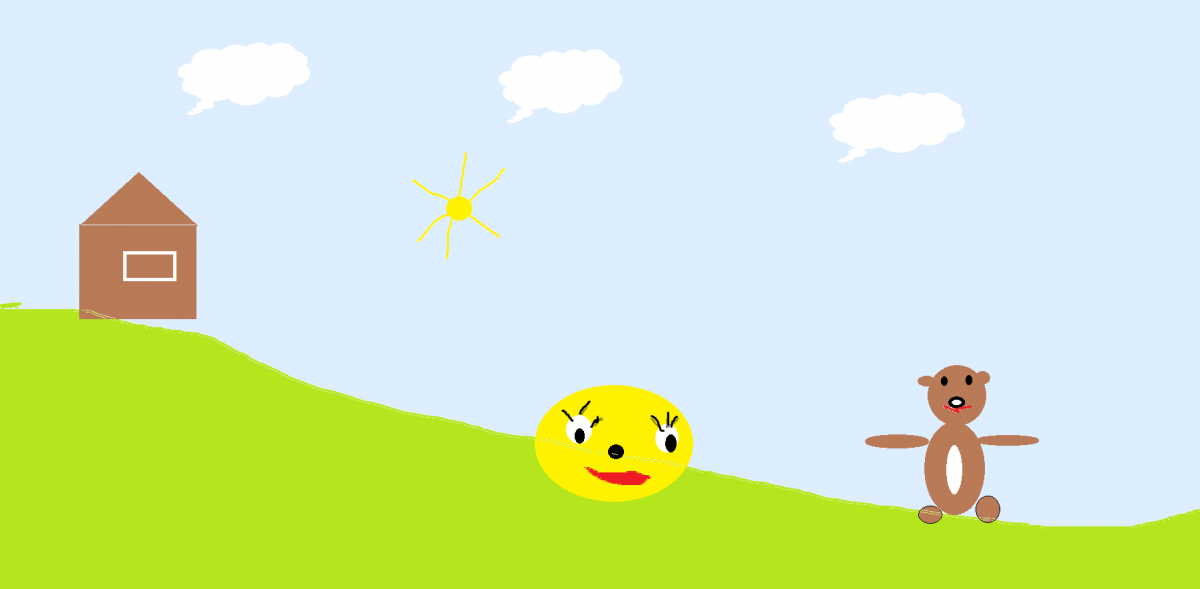 Колобок в графическом редакторе