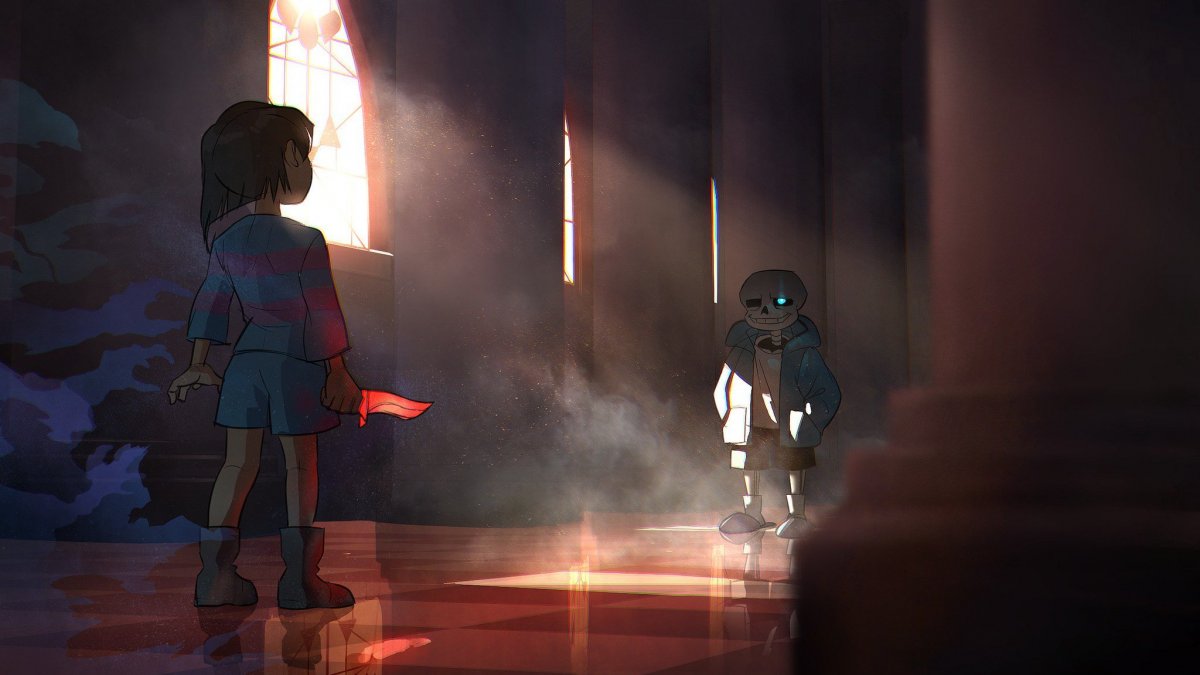 Андертейл последний коридор Санс