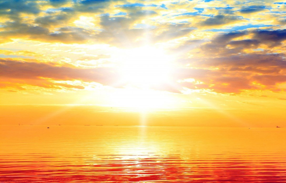 Красивое солнце