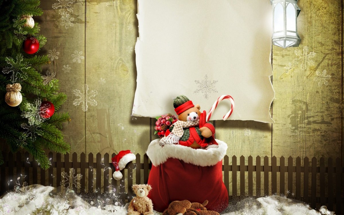 Детские зимние фоны