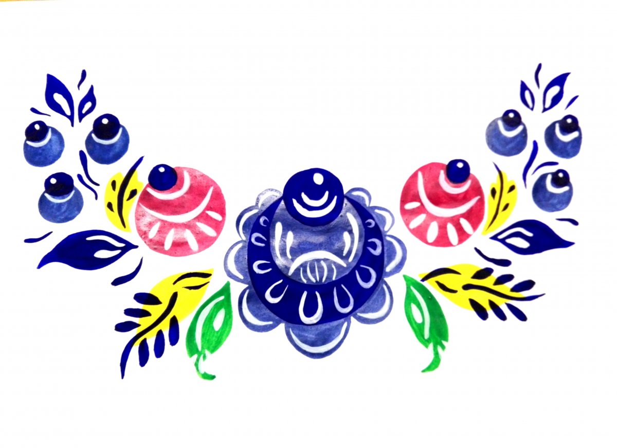 Городецкая роспись фон