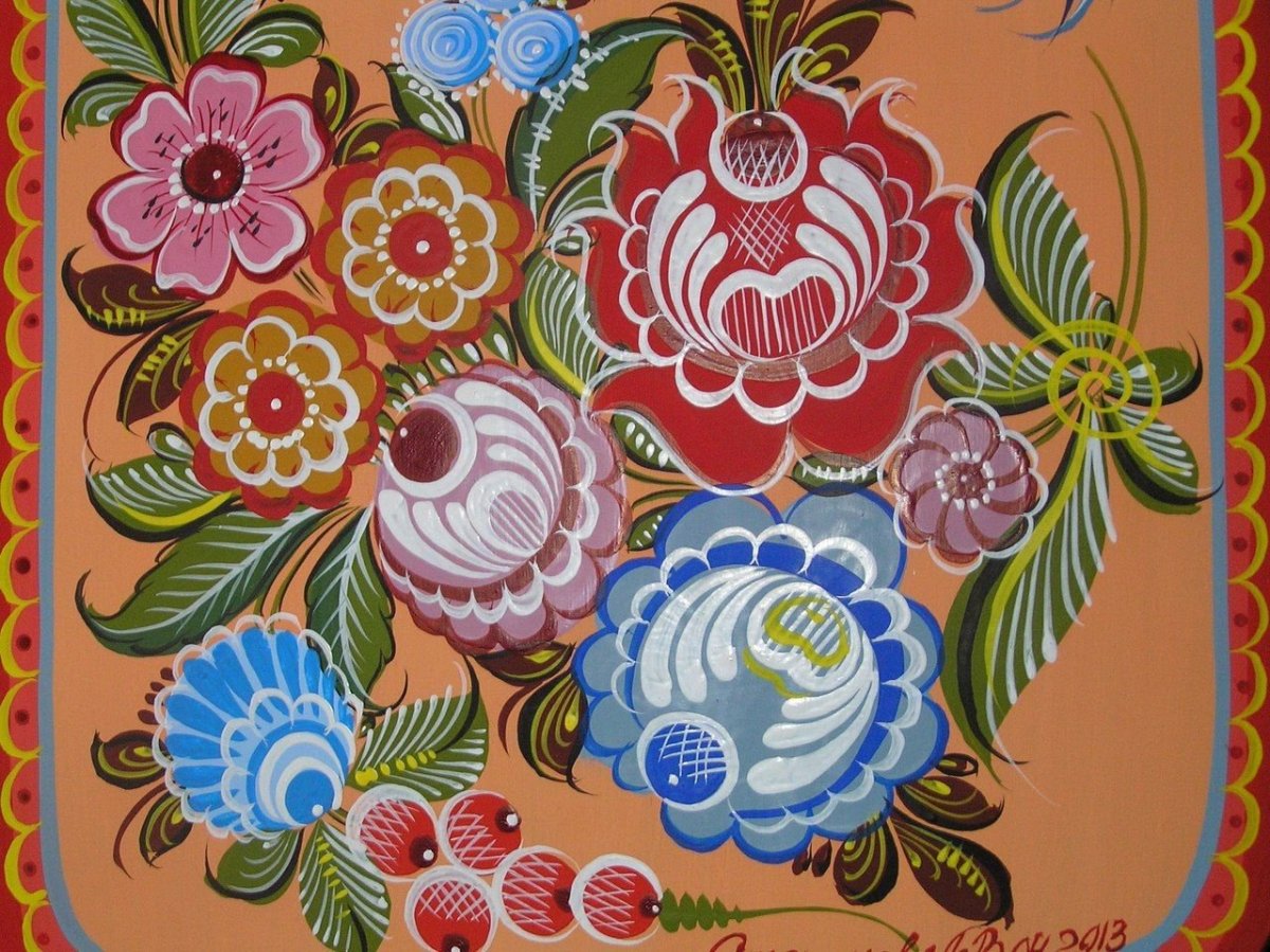 И И Овешков Городецкая роспись