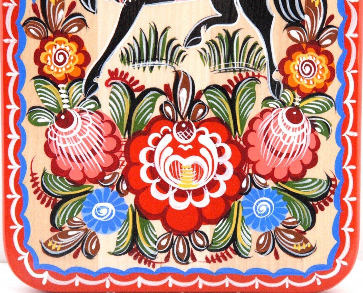 Городецкая роспись паттерн