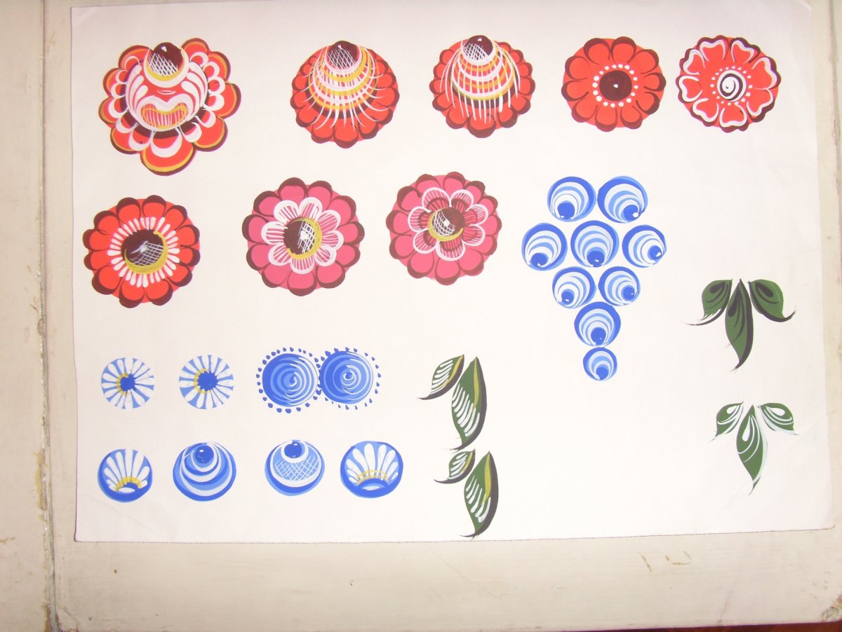 Купава Городецкой росписи