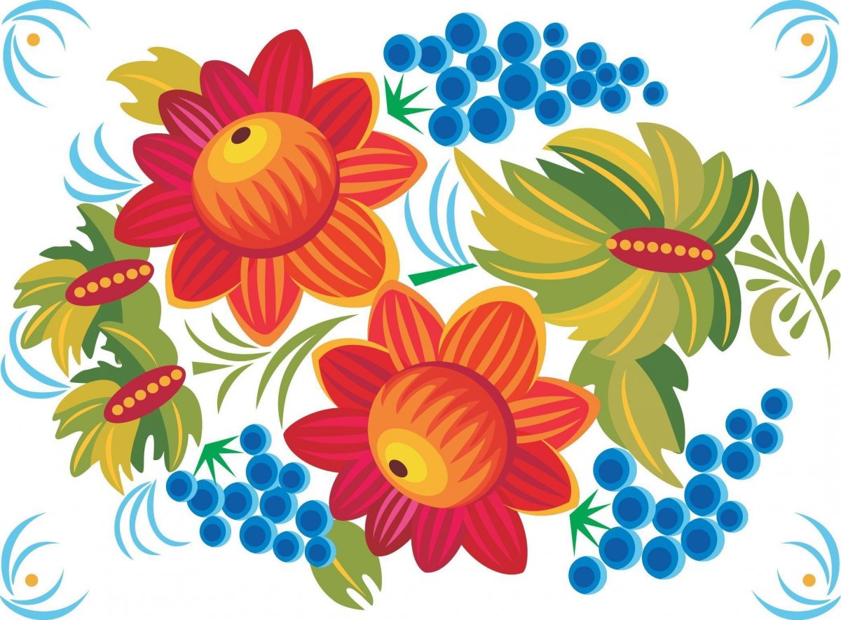 Иллюстрации с народными орнаментами