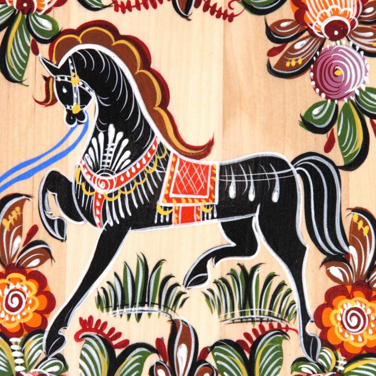 Конь в Городецкой росписи