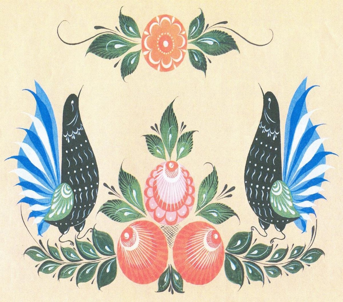 Городецкая роспись