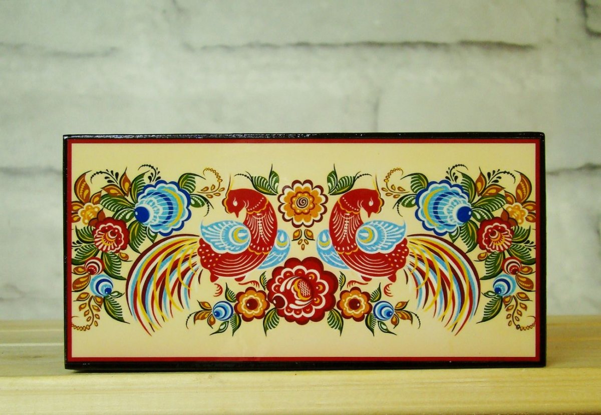 Основные элементы Городецкой росписи