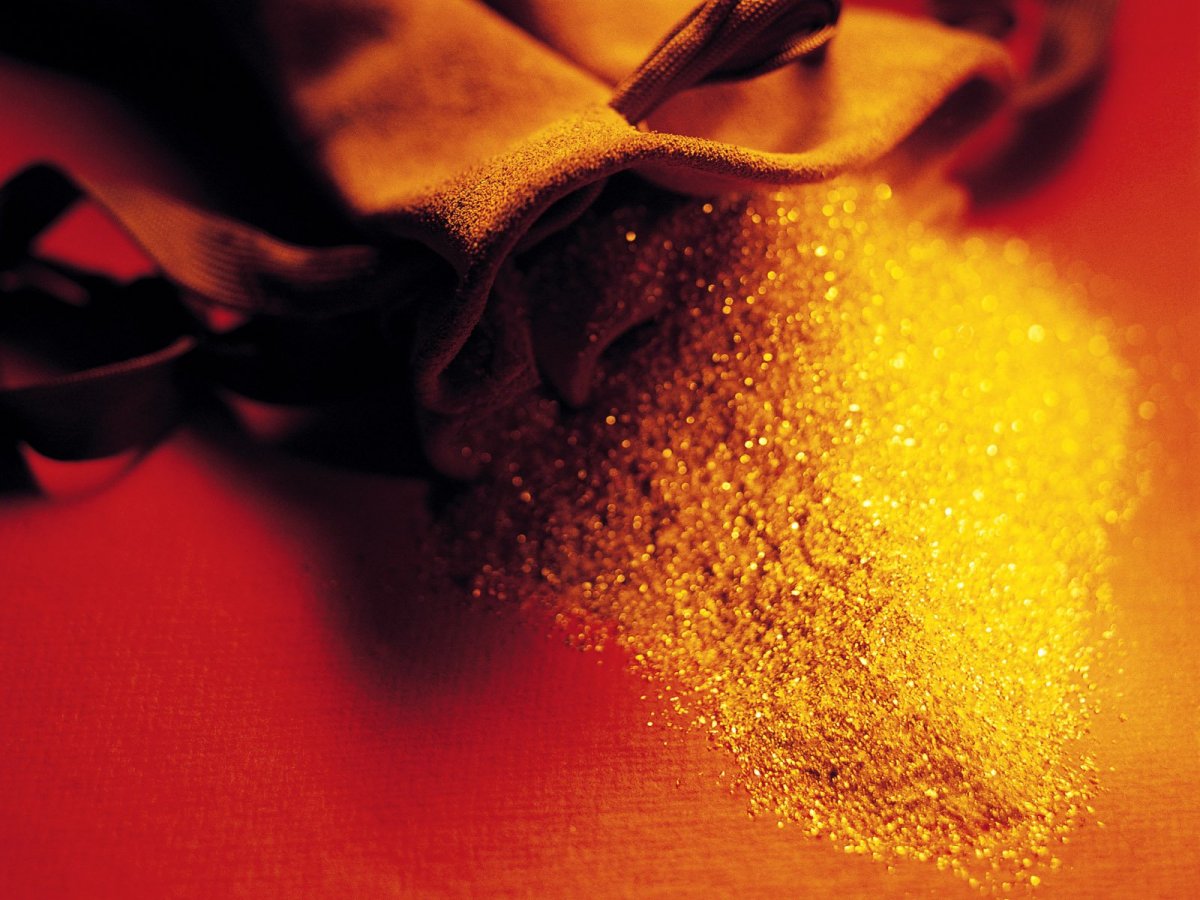 Золото в песке