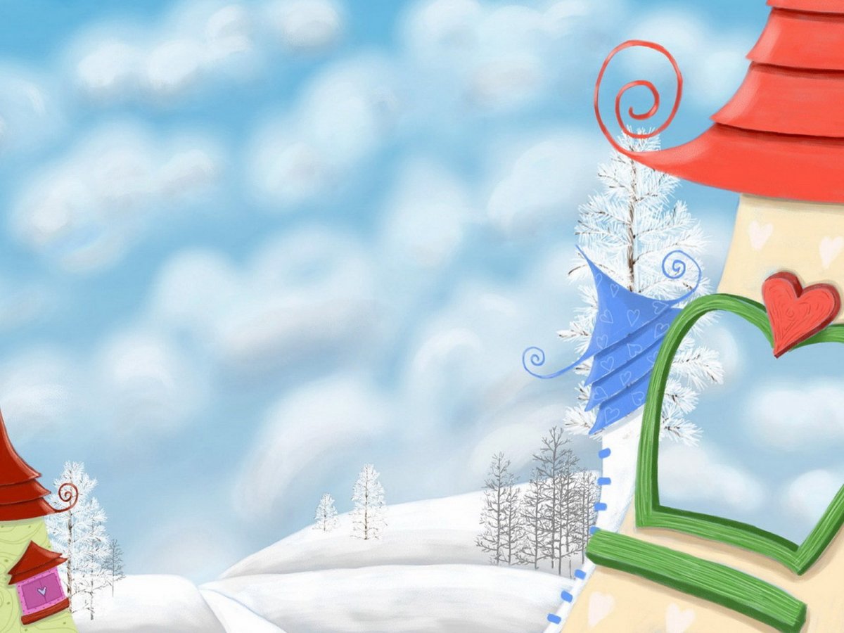 Снеговик фон