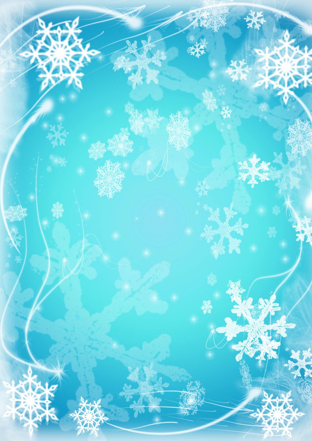 Зимняя рамка для текста