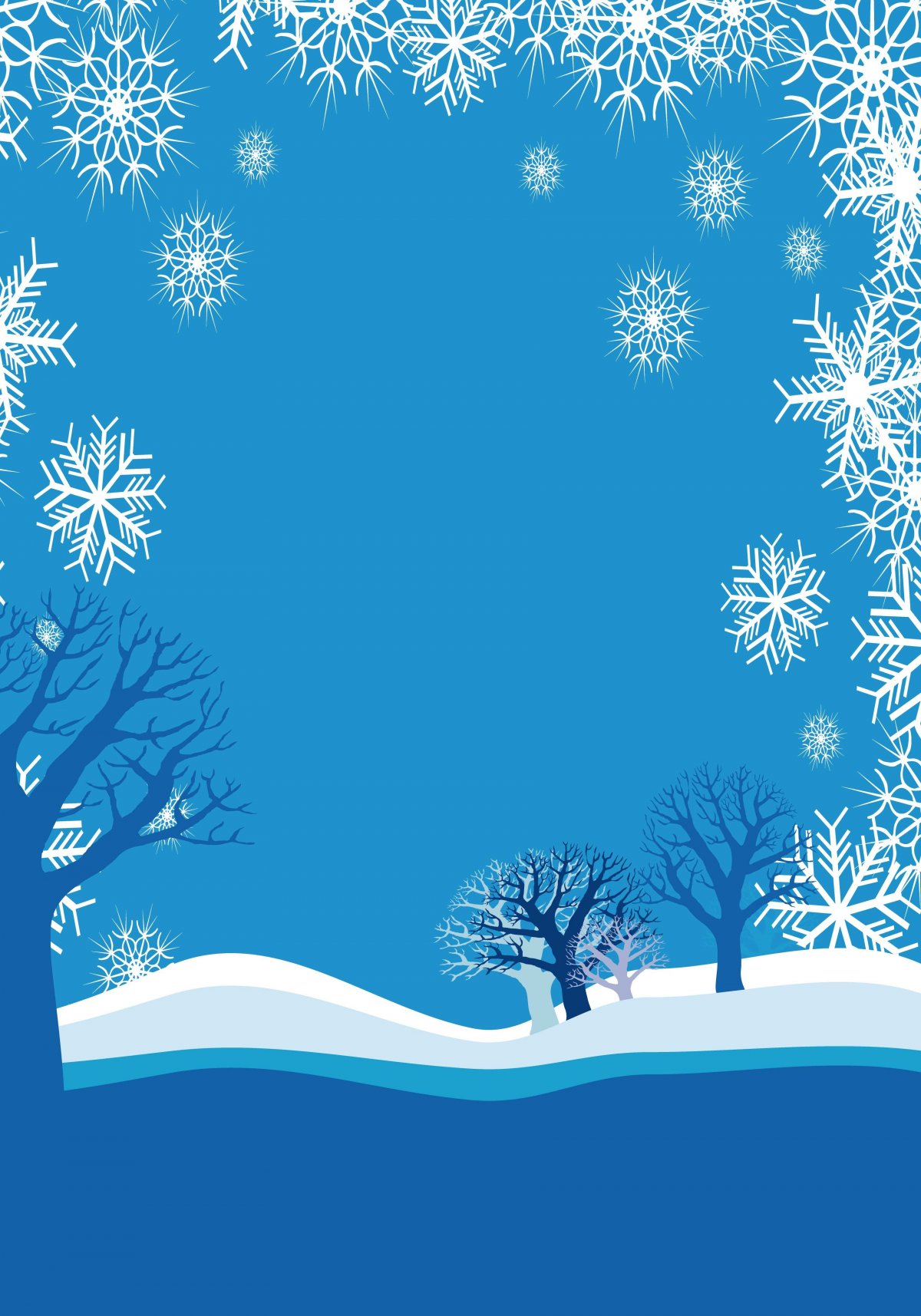 Фон зимний детский