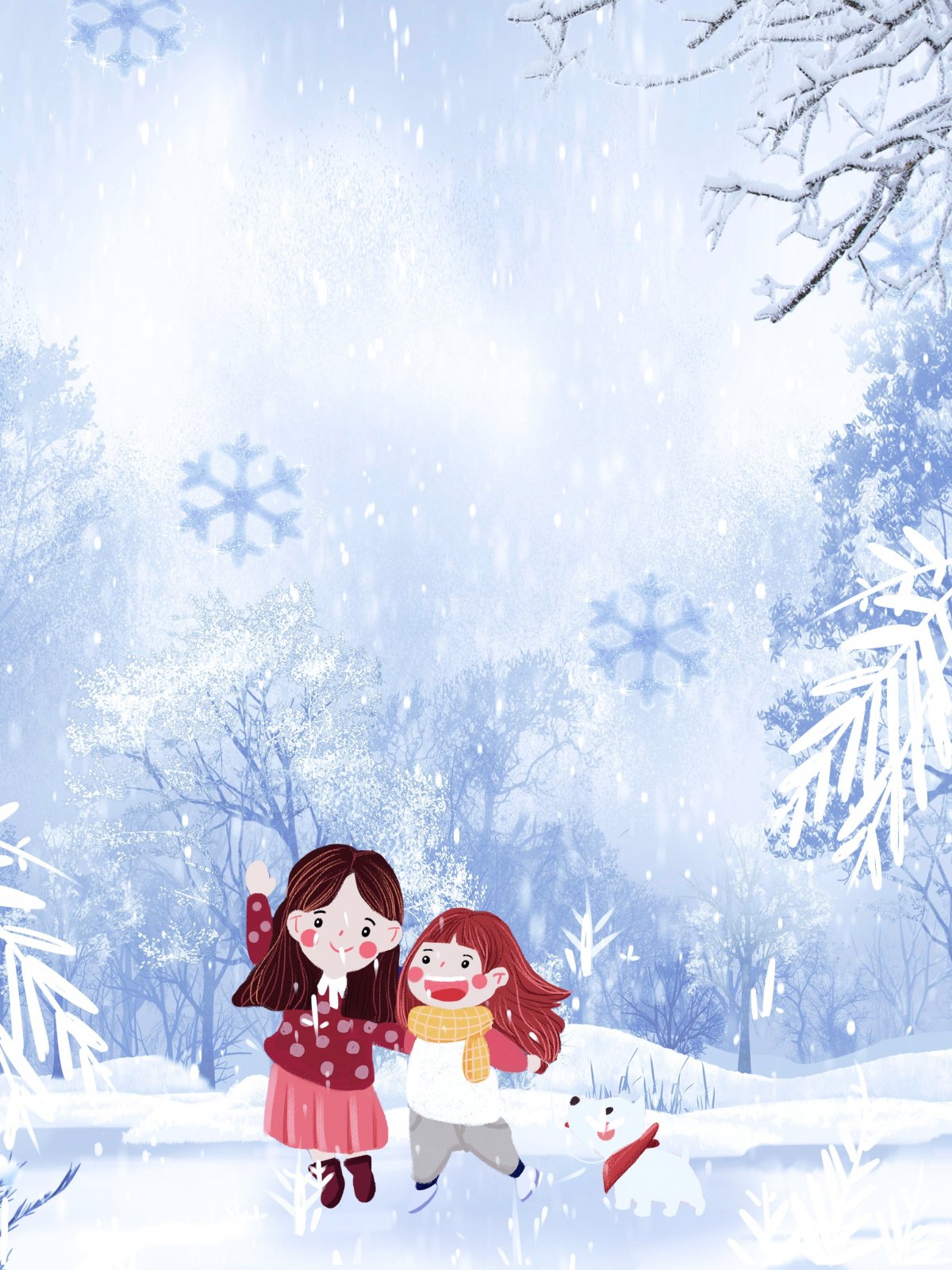 Снежный фон