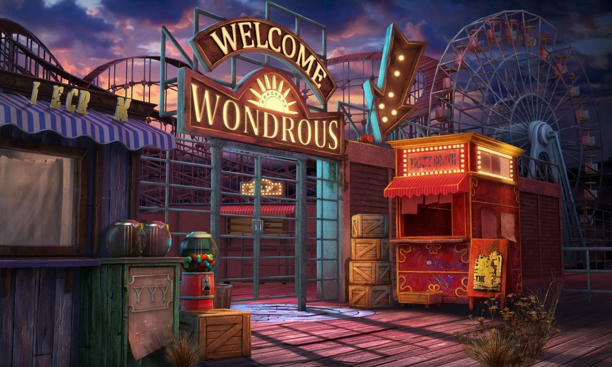 Аниме фон цирк внутри