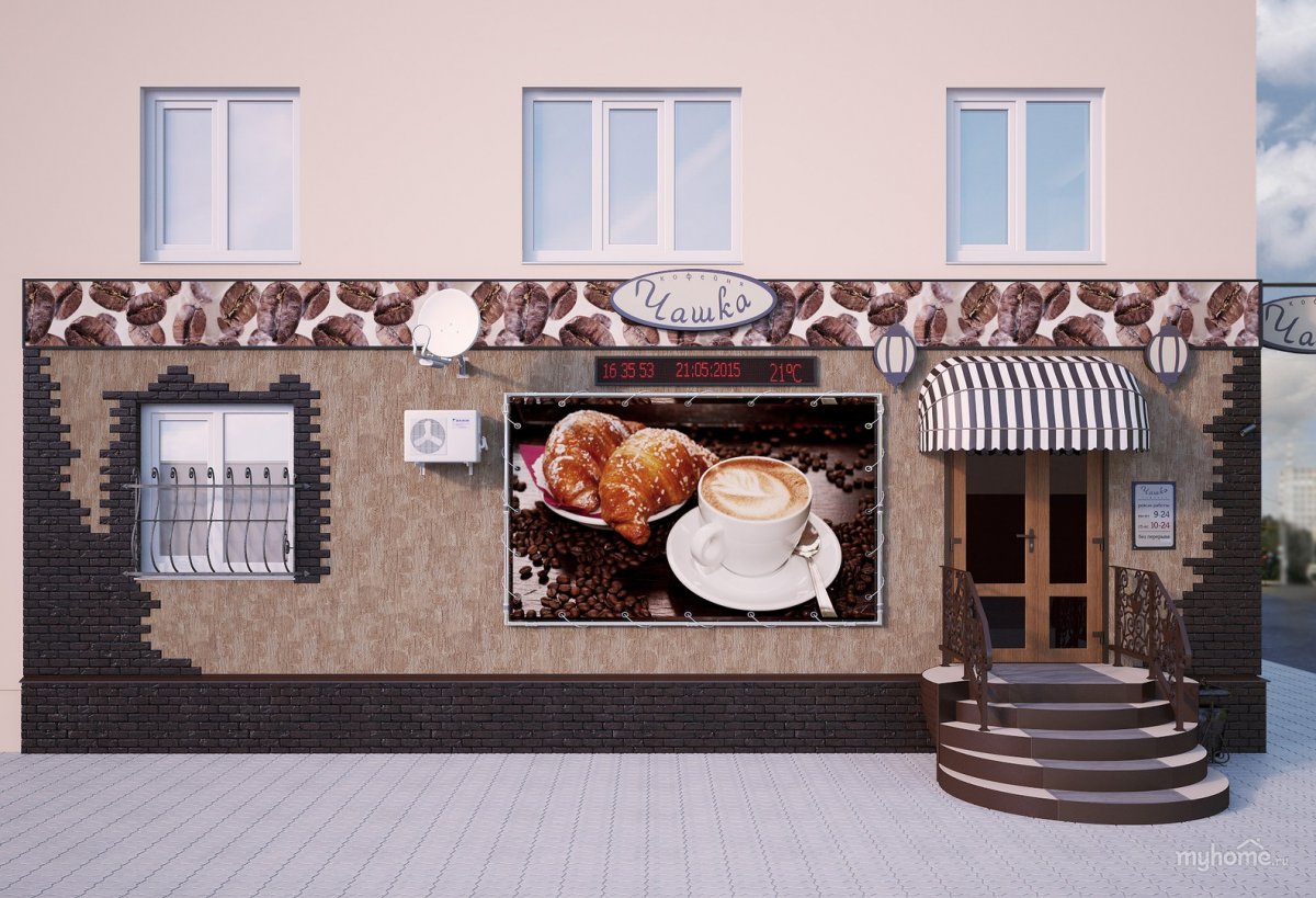 Фасад кафе