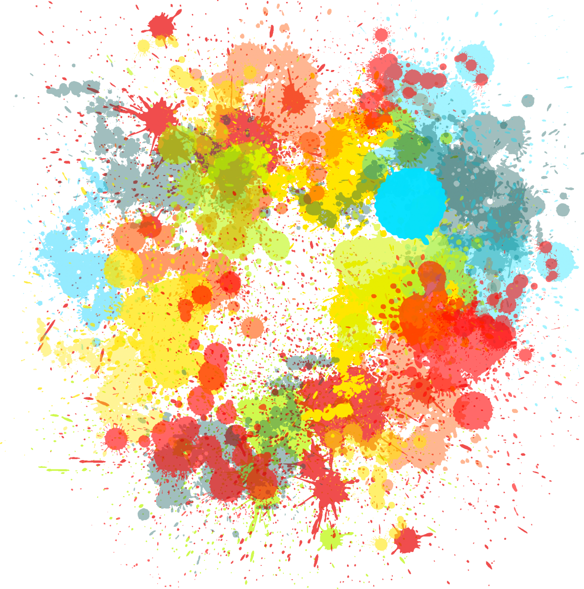 Разноцветные Кляксы