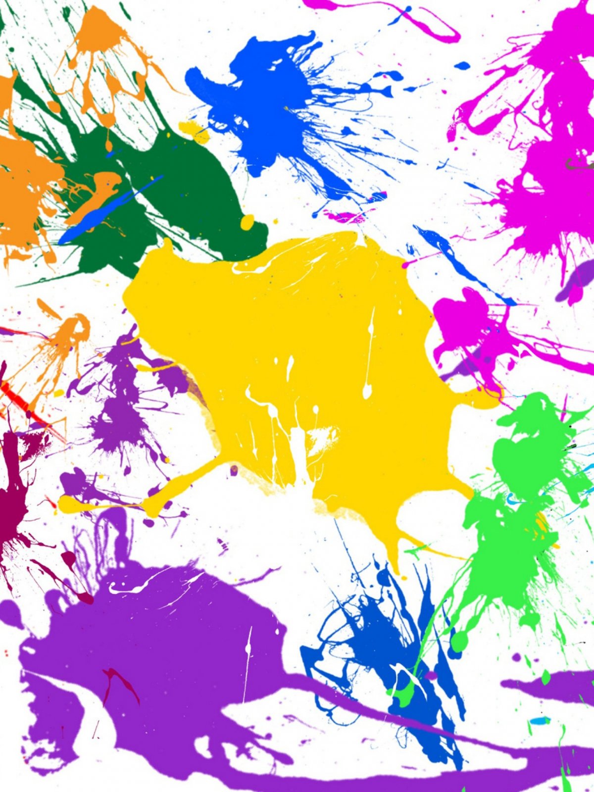 Кляксы краски