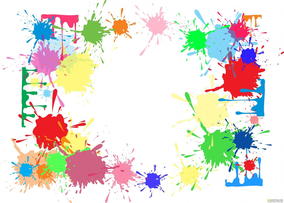 Рамка из клякс