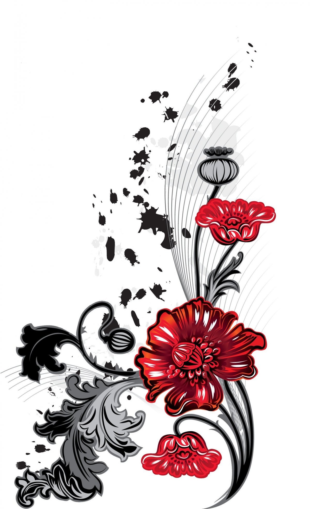 Орнамент цветы