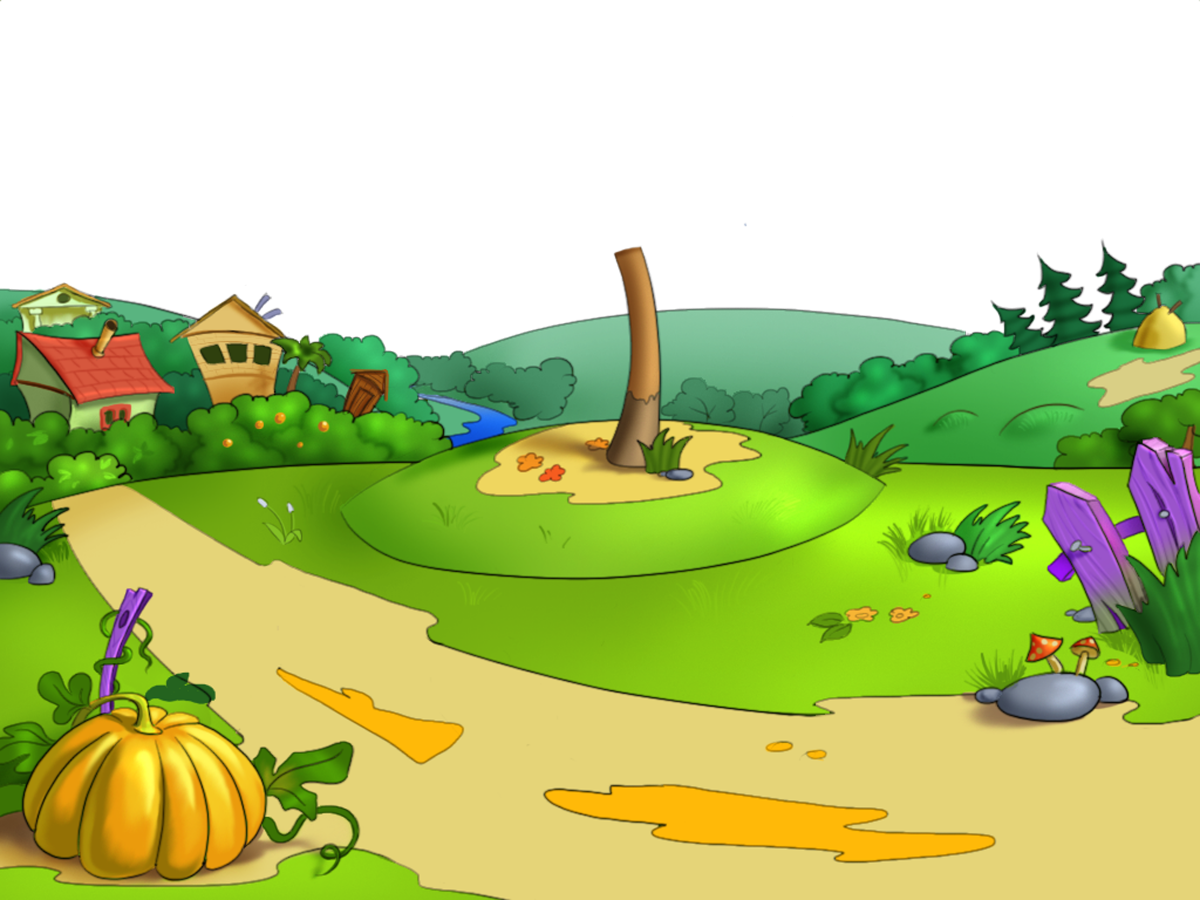 Огород мультяшный