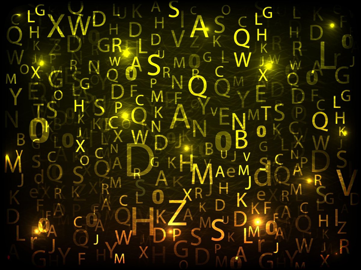 Абстракция буквы