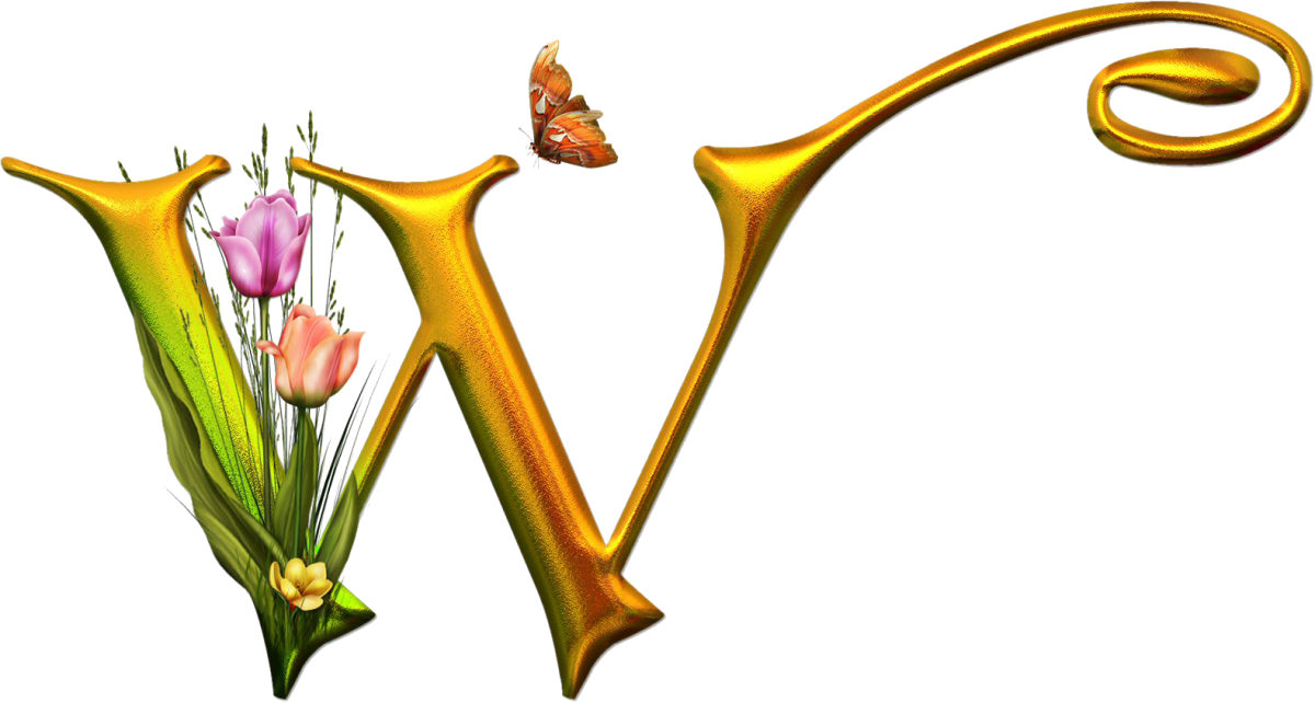 Красивыум буквы без фона