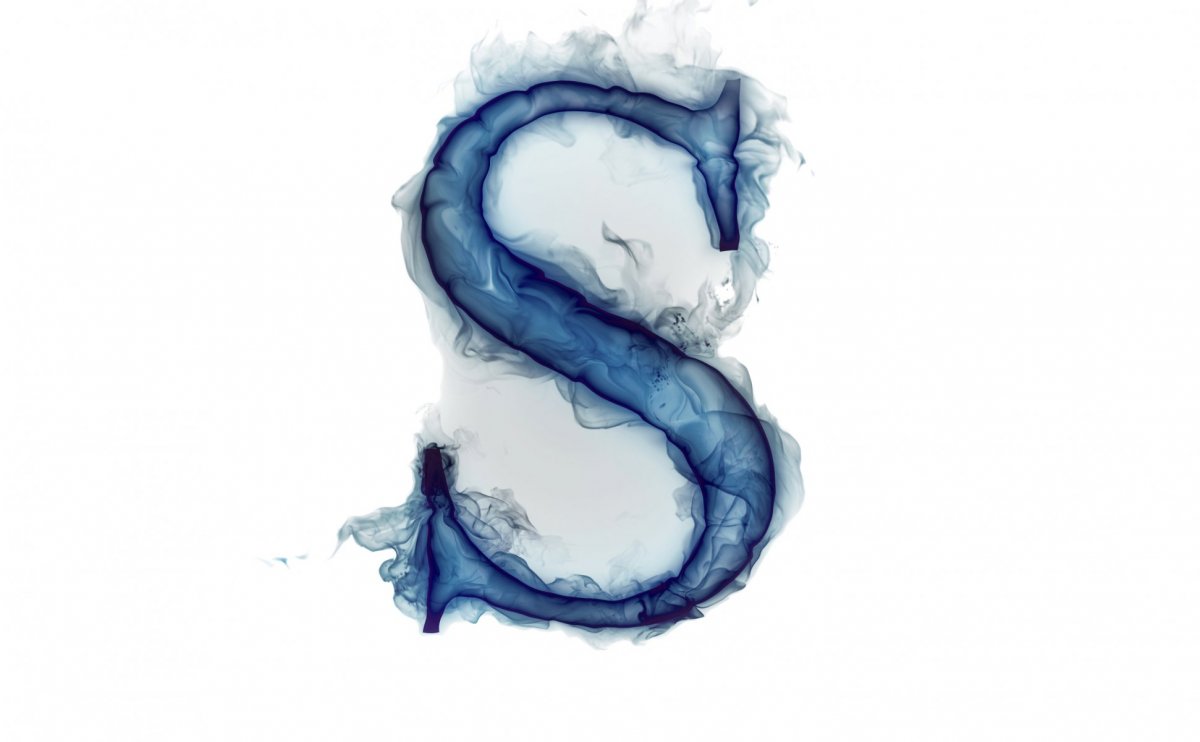 Красивая буква s